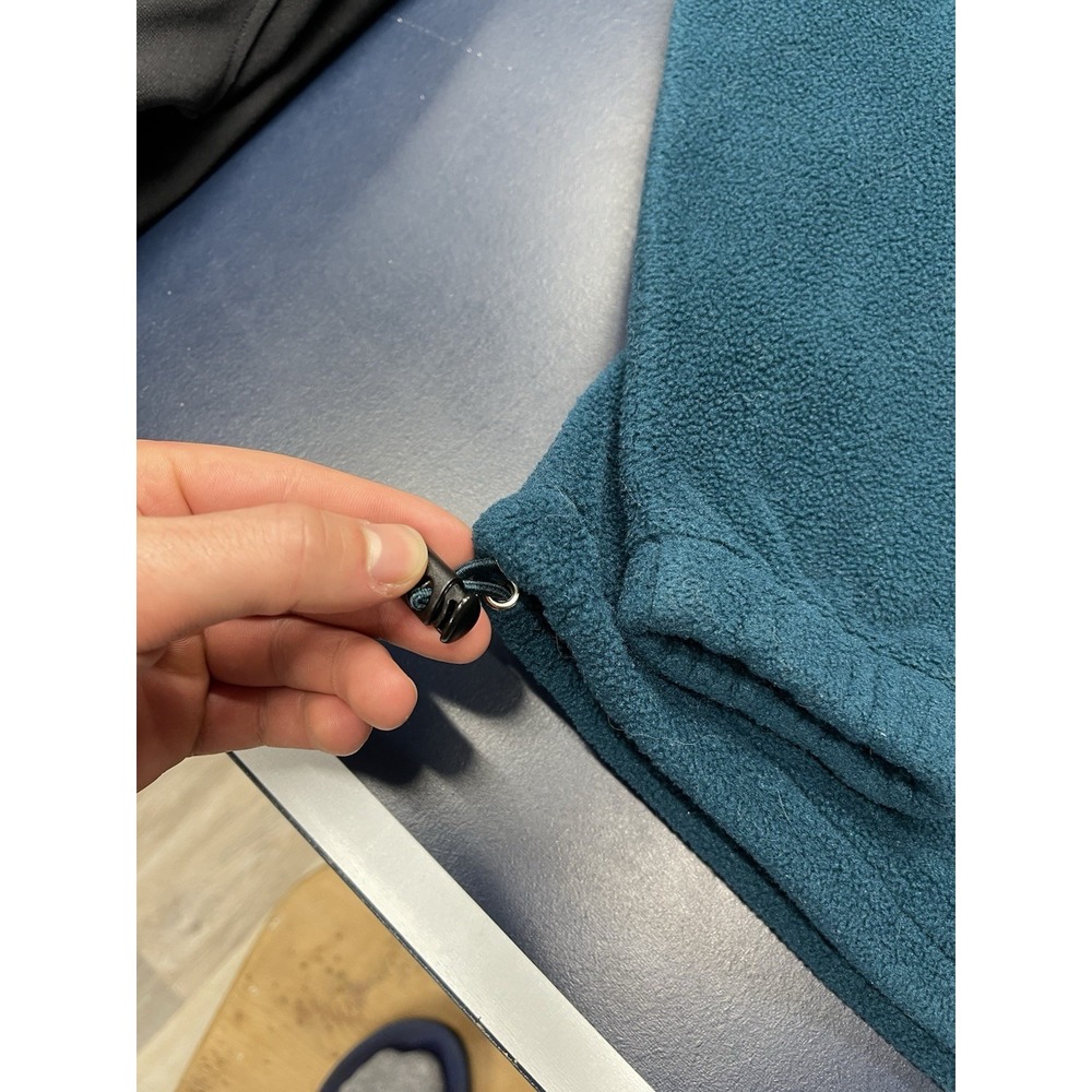Vintage Swingster Teal Fleece 1/4 Zip Pullover L DeKuyper - Picture 4 of 7